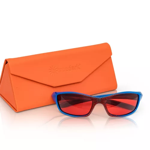 TrueDark® Twilight Kinder-Superhelden-Nachtbrille mit Blaulichtfilter