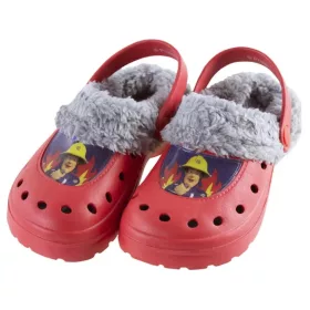 Feuerwehrmann Sam Rote Kinder-Winterpantoffeln Clogs 27/28