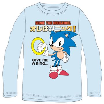   Sonic a sündisznó Ring gyerek hosszú ujjú póló, felső 4 év / 104 cm