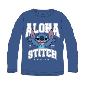   Disney Lilo és Stitch, A csillagkutya Athletic Blue gyerek hosszú póló, felső 4 év / 104 cm