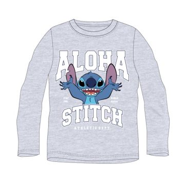   Disney Lilo és Stitch, A csillagkutya Athletic Grey gyerek hosszú póló, felső 8 év / 128 cm