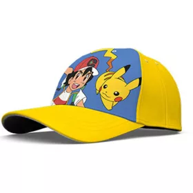   Detská baseballová šiltovka Pokémon Elements žltá 54 cm