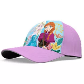   Detská baseballová šiltovka Disney Frozen Purple Flowers 54 cm