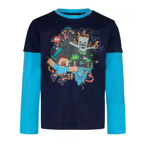 Minecraft Dark gyerek hosszú ujjú póló, felső 10 év / 140 cm