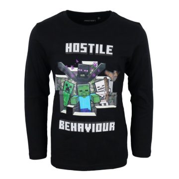   Minecraft Hostile gyerek hosszú ujjú póló, felső 10 év / 140 cm