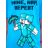 Minecraft Mine Nap Repeat gyerek rövid pizsama 6 év / 116 cm