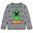 Minecraft Grey gyerek kötött pulóver 8 év / 128 cm