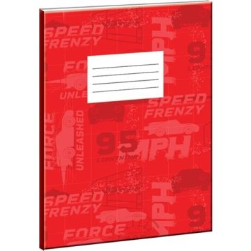 Disney Verdák Red Speed B/5 vonalas füzet 50 lapos