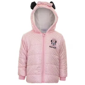 Disney Minnie Baby-Wattierjacke in Rosa, 6 Monate