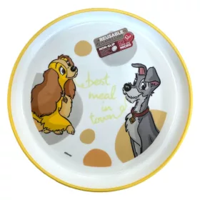   Disney Susi und Tekergő Bester rutschfester Mikro-Flachteller