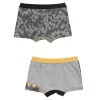 Detské boxerky Batman Grey 2 kusy/balenie 2 - 3 roky / 92 - 98 cm
