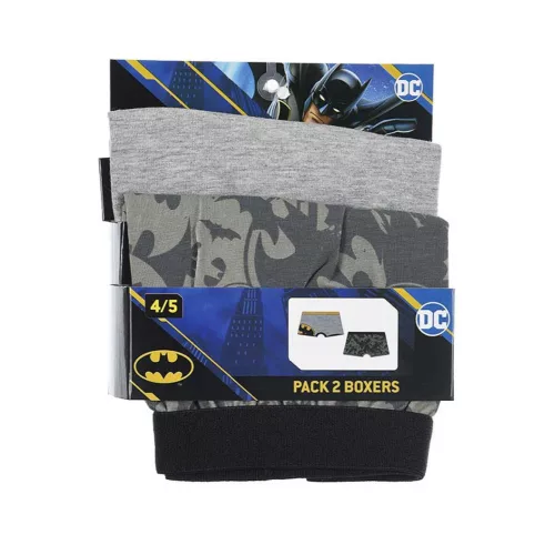 Detské boxerky Batman Grey 2 kusy/balenie 4 - 5 rokov / 104 - 110 cm