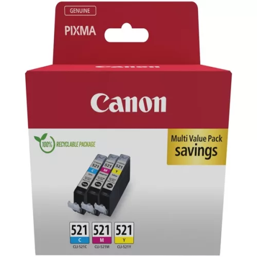 Canon uložak CLI-521 višebojni paket, 3 boje