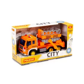 POLESIE Kunststoff-Gabelstapler ORANGE
