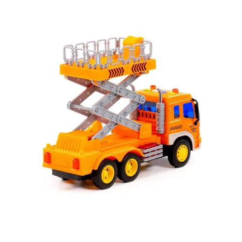 POLESIE Kunststoff-Gabelstapler ORANGE