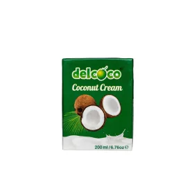 Delcoco Kokoscreme 200 ml mit 24 % Kokosölanteil