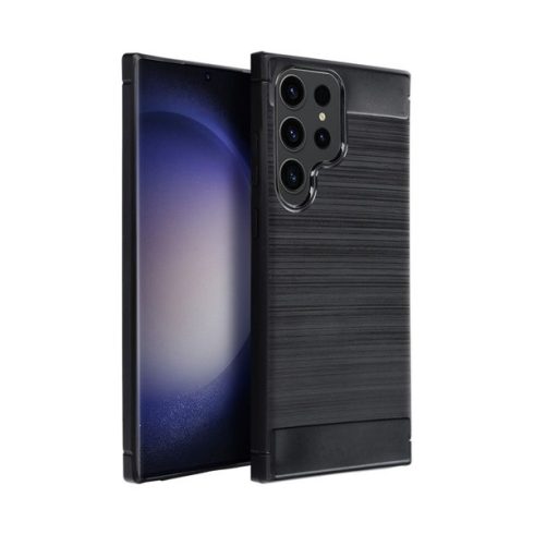Forcell Carbon hátlap tok Samsung Galaxy A15 5G, fekete