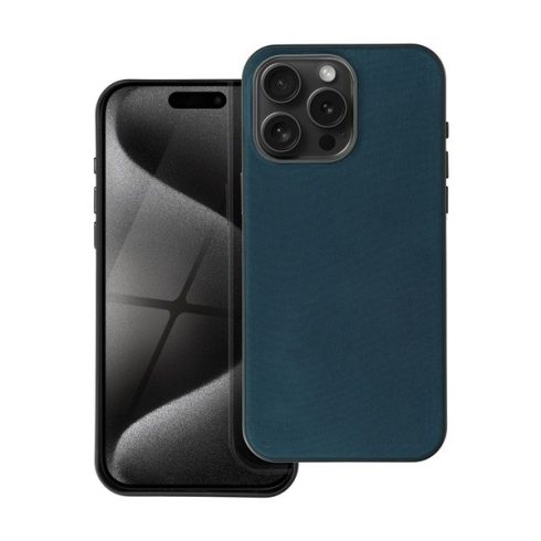 Woven iPhone 15 Plus MagSafe szövet tok, sötétkék