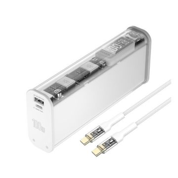   4smarts Lucid Block Power bank / külső akkumulátor, 20000mAh, 100W, fehér