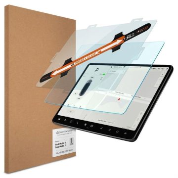   Spigen Tesla EZ Fit Refill Anti Glare kijelzővédő üvegfólia (Model Y/3) (1db)