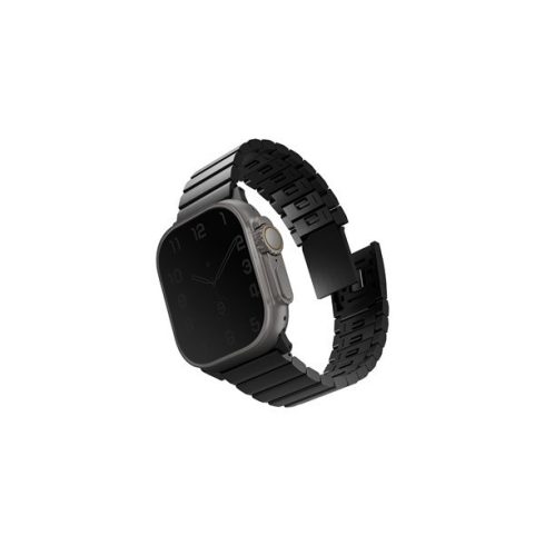 Uniq Strova Magsafe Apple Watch állítható szíj, 49/45/44/42MM, fekete