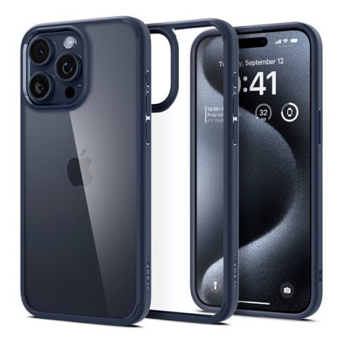 Spigen Ultra Hybrid Apple iPhone 15 Pro Max tok, Navy, sötétkék