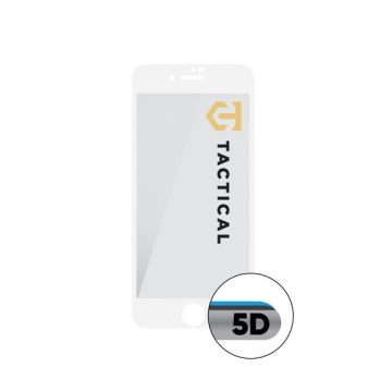   Tactical Glass Shield 5D Apple iPhone 7/8/SE2020/SE2022 kijelzővédő üvegfólia, fehér