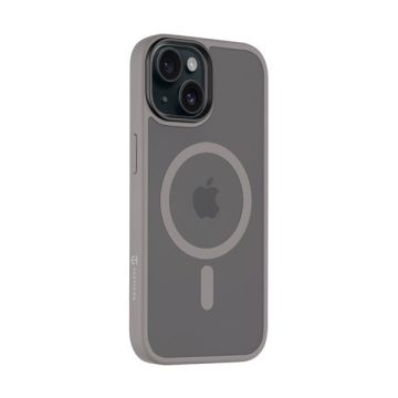   Tactical MagForce Hyperstealth Apple iPhone 15 Magsafe hátlap tok, áttetsző/világosszürke