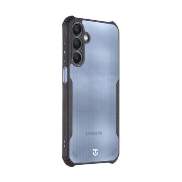   Tactical Quantum Stealth Samsung Galaxy A25 5G hátlap tok, átlátszó/fekete