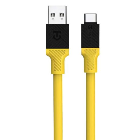 Tactical Fat Man USB / USB-C töltő- és adatkábel, 1m, sárga