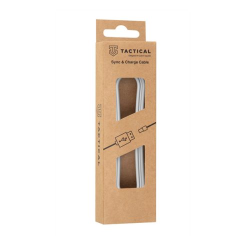 Tactical Smooth Thread USB-C / Lightning töltő- és adatkábel, 0.3m, fehér
