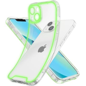   Apple iPhone 13 Pro foszforeszkáló / sötétben világító szilikon tok, zöld