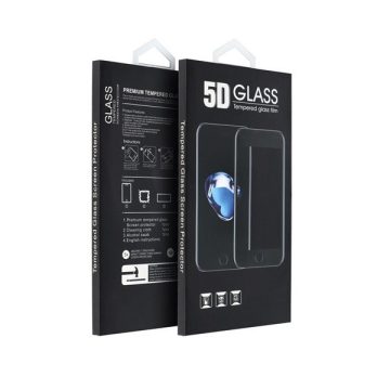   Apple iPhone 12 / 12 Pro, 5D Full Glue betekintésgátló tempered glass kijelzővédő üvegfólia, fekete