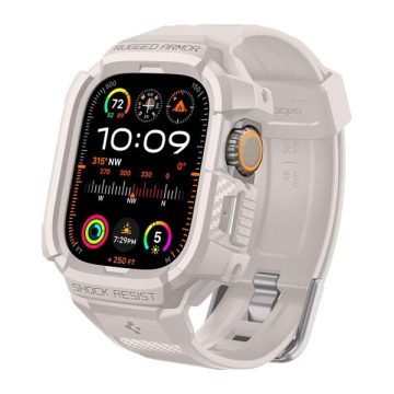   Spigen Rugged Armor Pro Apple Watch Ultra 2/1 (49mm)  tok/szíj, bézs