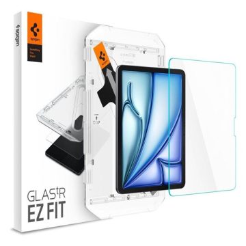   Spigen Apple Glas.tR EZ Fit  iPad Air 11" (2024) tempered kijelzővédő fólia felhelyező kerettel (1db)
