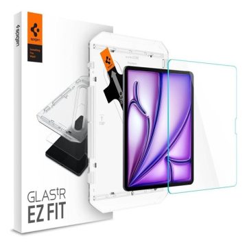   Spigen Apple Glas.tR EZ Fit  iPad Air 13" (2024) tempered kijelzővédő fólia felhelyező kerettel (1db)