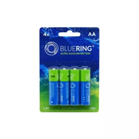   Bluering Batterie AA Bleistift LR6 langlebige Alkaline 4 Stück