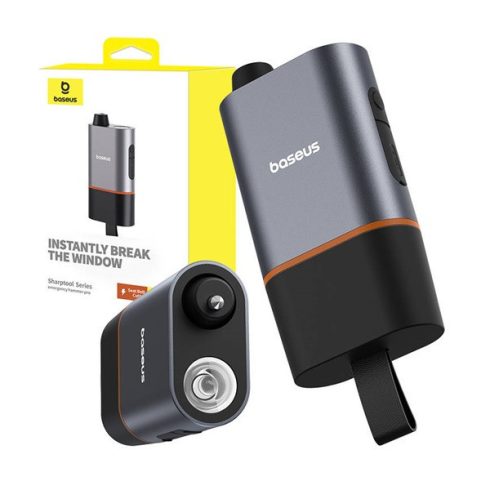 Baseus Sharp Tool biztonsági kalapács, ablakbetörés+biztonsági öv vágás fekete