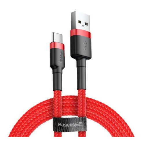 Baseus Cafule USB / USB-C töltő- és adatkábel 2A, 2m, piros