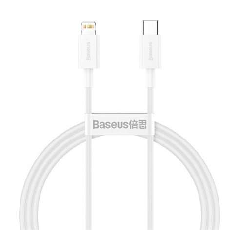 Baseus Superior Series USB-C / Lightning töltő- és adatkábel, 20W, PD, 1m, fehér