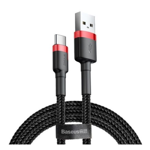 Baseus Cafule USB / USB-C töltő- és adatkábel, 2A, 2m, piros-fekete
