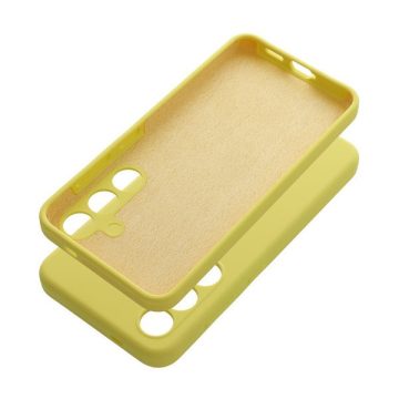 2mm Motorola G34 5G szilikon hátlap tok, sárga