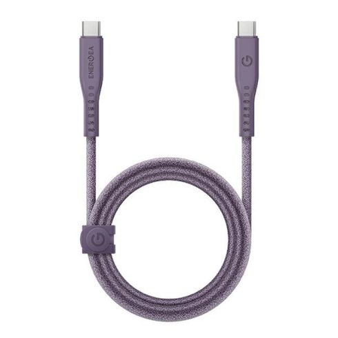 Energea kabel Flow USB-C / USB-C szövet gyorstöltő- és adatkábel, 1.5m, 240W, 5A, lila