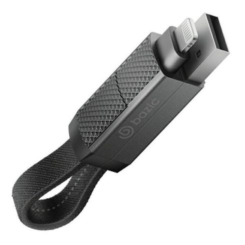 Energea Bazic GoCharge 4in1 USB / USB-C- USB-C / Lightning töltő- és adatkábel, 0.15m, 60W, 3A, fekete