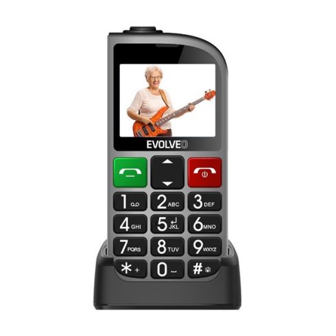 Evolveo EasyPhone FL (EP801) nyomógombos mobiltelefon, ezüst