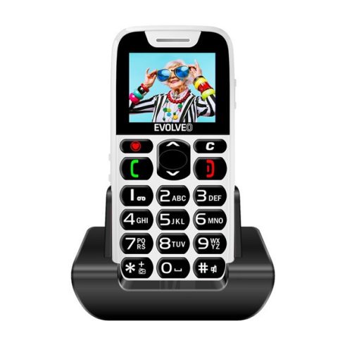 Evolveo EasyPhone (EP501) nyomógombos mobiltelefon, fehér