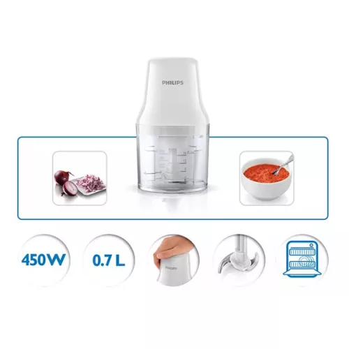 Philips Daily Collection HR1393/00 kuchynský robot s objemom 0,65 l, biely