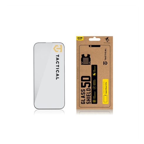 Tactical Glass Shield 5D Apple iPhone 16 Pro kijelzővédő üvegfólia, fekete