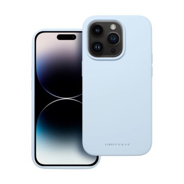   Roar Apple iPhone 16 Pro prémium szilikon tok velúr béléssel, világoskék
