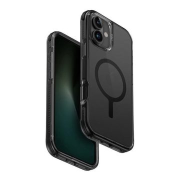   Uniq Combat Apple iPhone 16 Plus MagSafe szilikon tok, karbon fekete